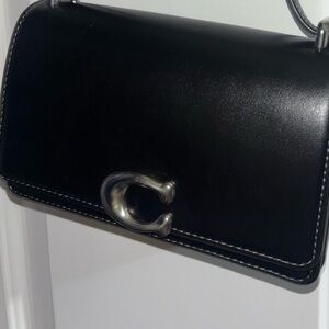 Coach Bandit Elegant Black Leather Shoulder Bag